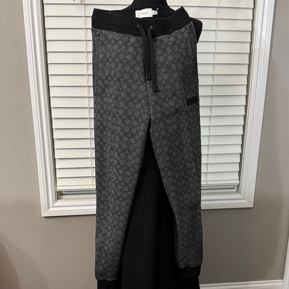 Coach Dark Gray Patterned Sweatpants - image 8